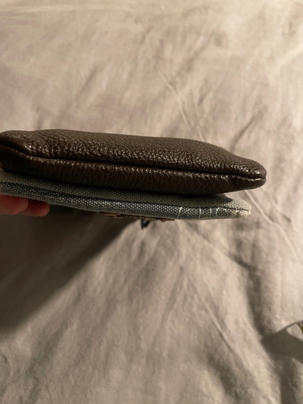 Chala Gray and Brown Turtle Appliqué Crossbody Bag - Picture 9 of 9